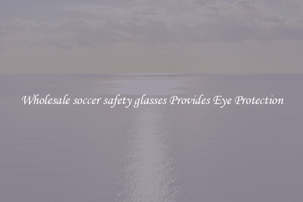 Wholesale soccer safety glasses Provides Eye Protection