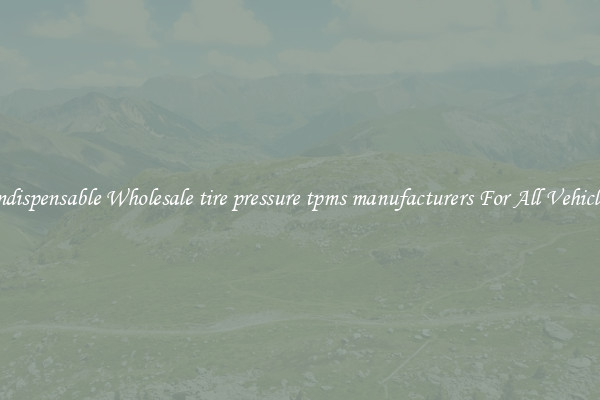 Indispensable Wholesale tire pressure tpms manufacturers For All Vehicles