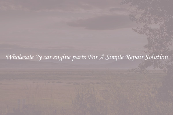 Wholesale 2y car engine parts For A Simple Repair Solution