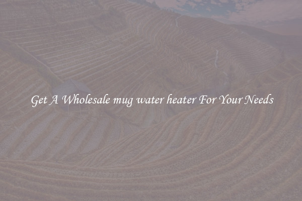 Get A Wholesale mug water heater For Your Needs