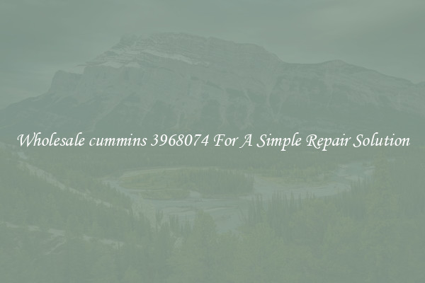 Wholesale cummins 3968074 For A Simple Repair Solution