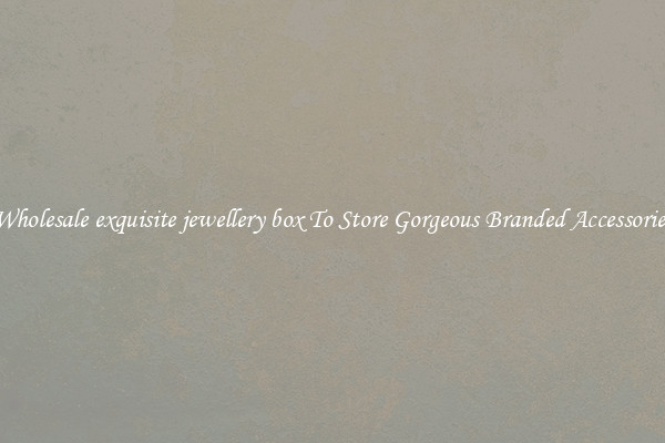 Wholesale exquisite jewellery box To Store Gorgeous Branded Accessories