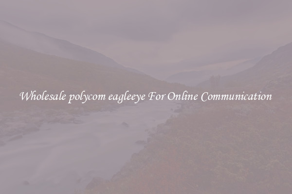 Wholesale polycom eagleeye For Online Communication 