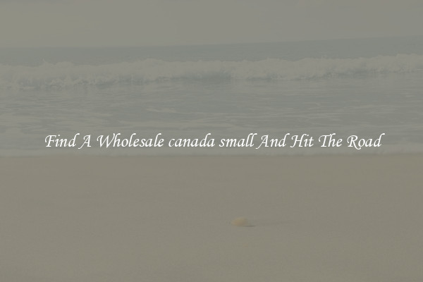 Find A Wholesale canada small And Hit The Road
