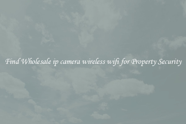 Find Wholesale ip camera wireless wifi for Property Security