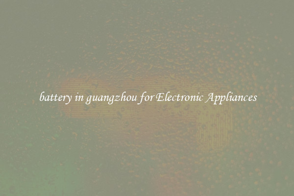 battery in guangzhou for Electronic Appliances
