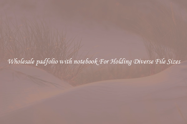 Wholesale padfolio with notebook For Holding Diverse File Sizes