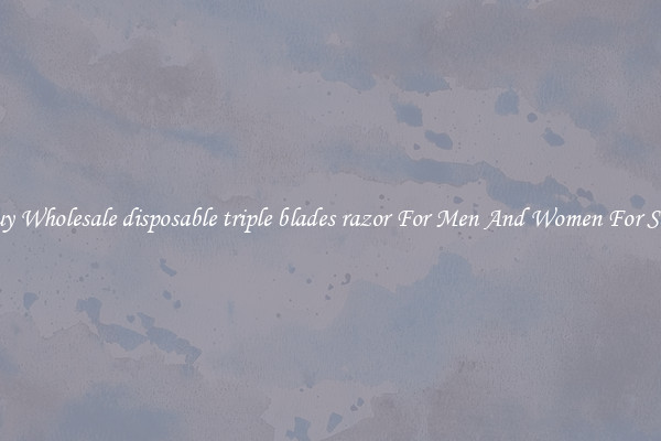 Buy Wholesale disposable triple blades razor For Men And Women For Sale