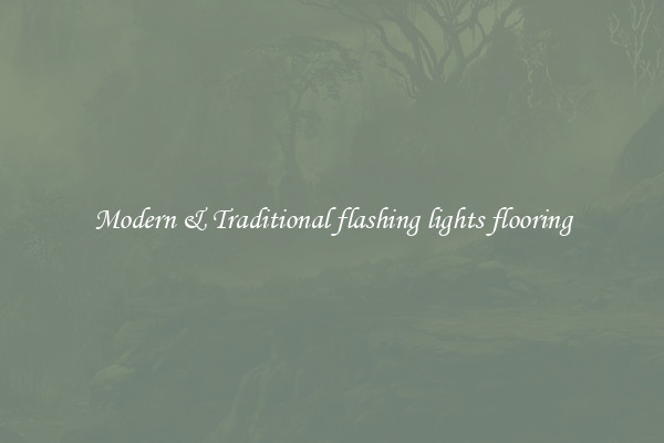 Modern & Traditional flashing lights flooring