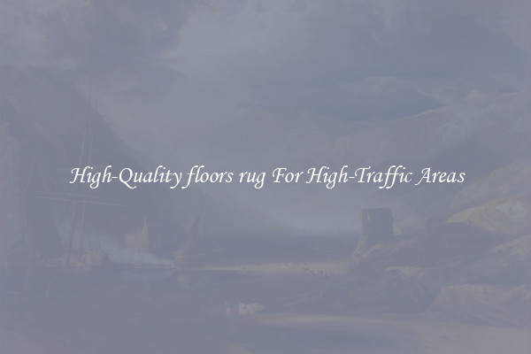High-Quality floors rug For High-Traffic Areas